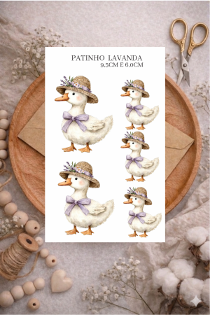 PATINHO LAVANDA 9,5 CM E 6,0CM