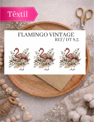 FLAMINGO VINTAGE - DT ( Têxtil)