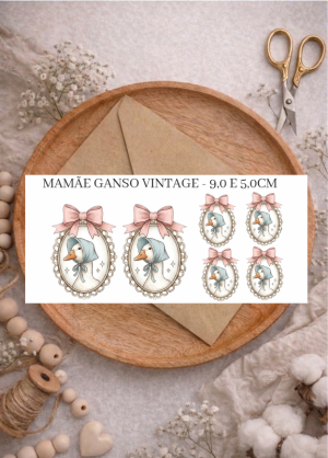 MAMÃE GANSO VINTAGE - 9,0 E 5,0 CM