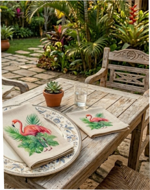 FLAMINGO TROPICAL  -DT 8,5  (Têxtil)