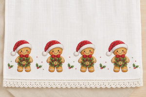 GINGERBREAD - Adesivo DTF Têxtil de Natal