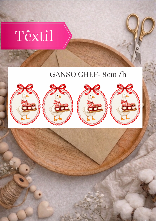 GANSO CHEF - ADESIVO DTF TÊXTIL