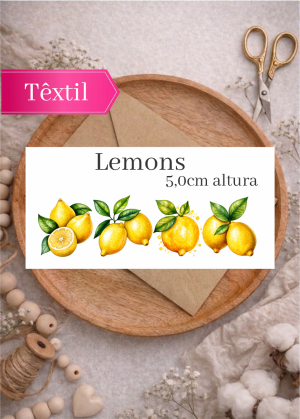 LEMONS -ADESIVO DTF TÊXTIL