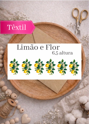 LIMÃO FLOR - ADESIVO DTF TÊXTIL