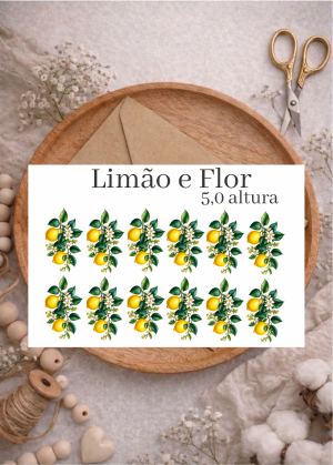 LIMÃO FLOR - ADESIVO DTF UV