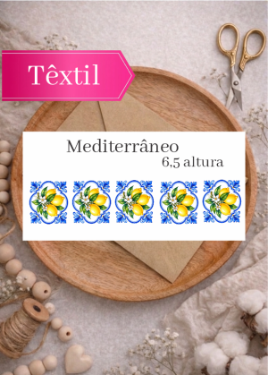 MEDITEERRÂNEO - ADESIVO DTF TÊXTIL