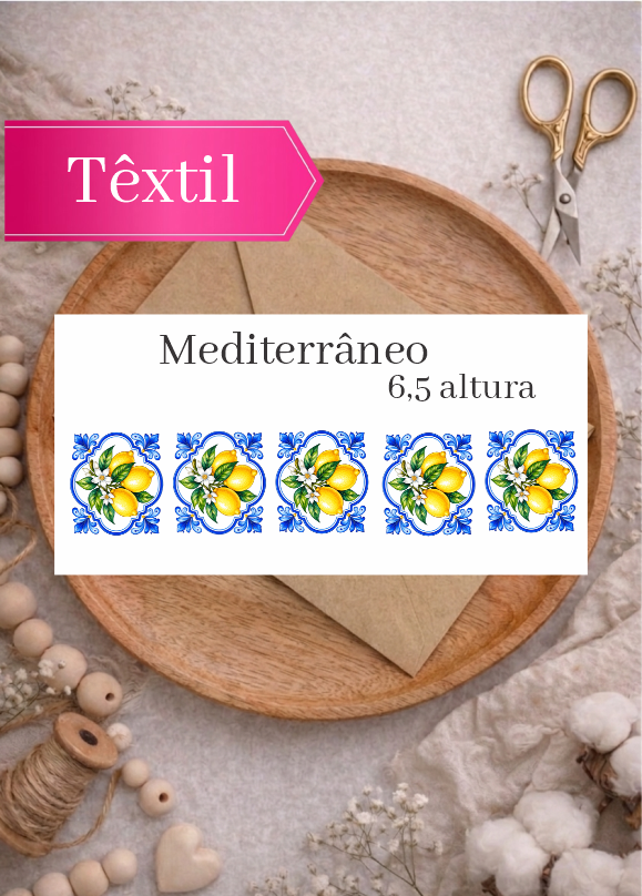 MEDITEERRÂNEO - ADESIVO DTF TÊXTIL