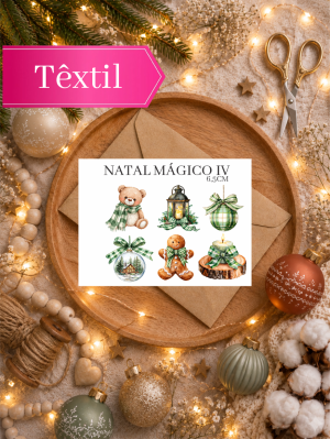 NATAL MÁGICO IV 6,5 CM - ADESIVO DTF TÊXTIL