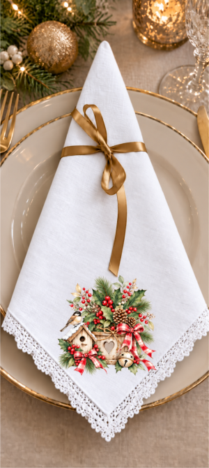 NATAL NO JARDIM 7CM - ADESIVO DTF TÊXTIL